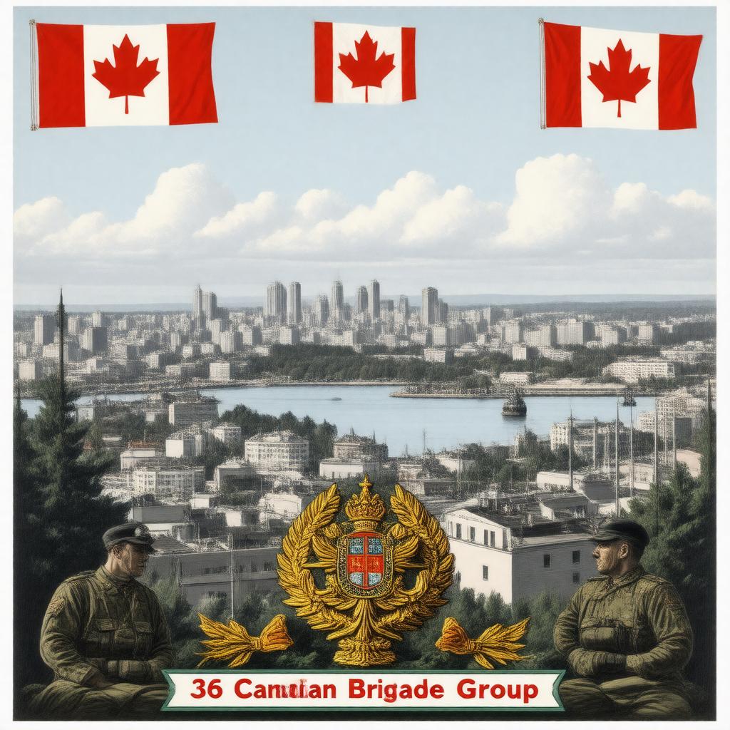 AI-created image of 36 Canadian Brigade Group