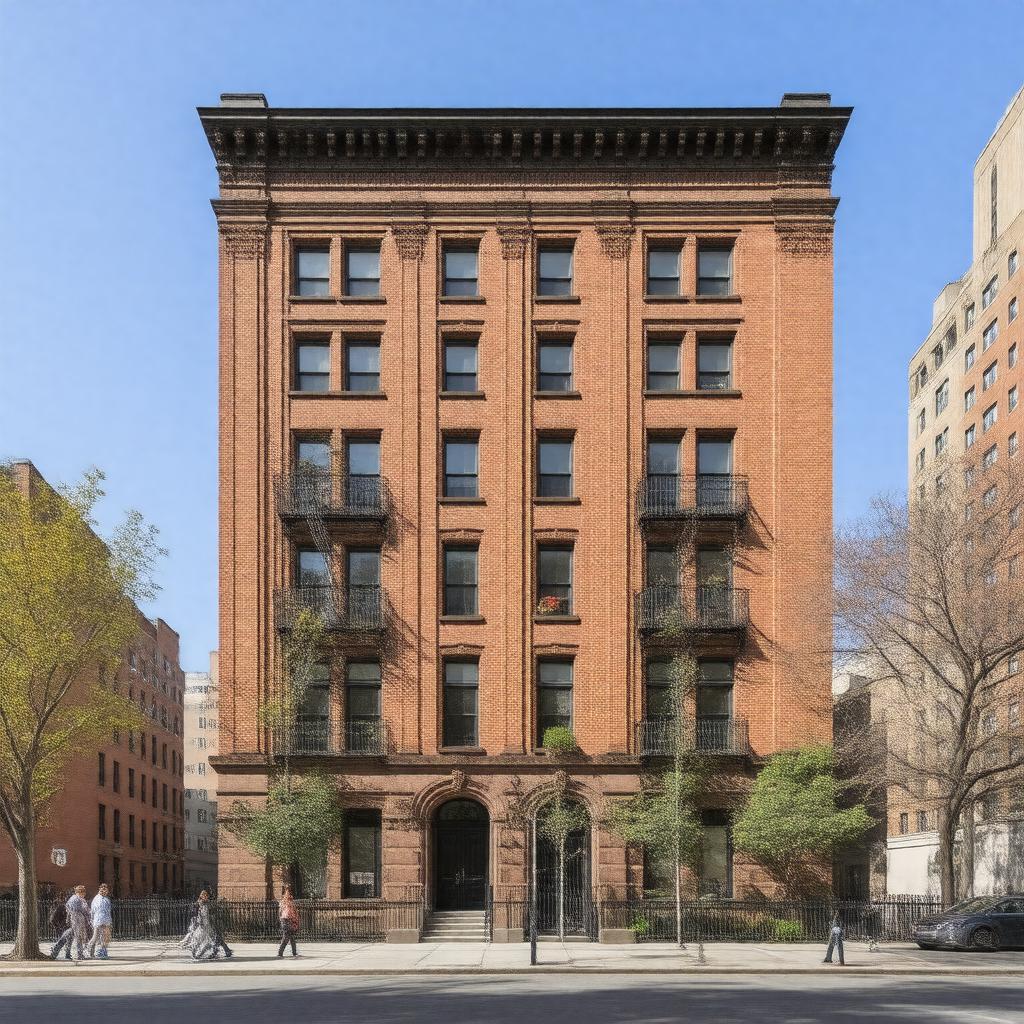 AI-created image of 411 West 116th Street, New York, NY 10027