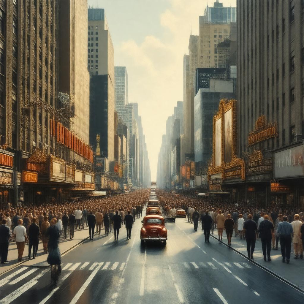 AI-created image of 42nd Street