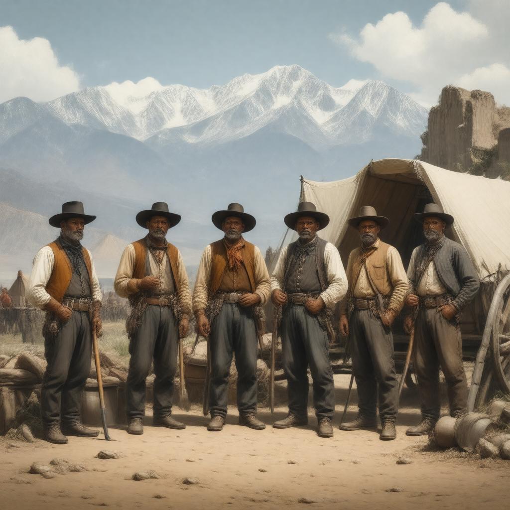 AI-created image of 49ers (California Gold Rush pioneers)