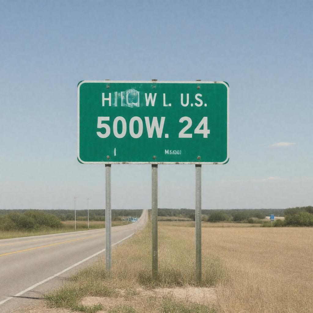 AI-created image of 500 W. U.S. Highway 24, Independence, Missouri