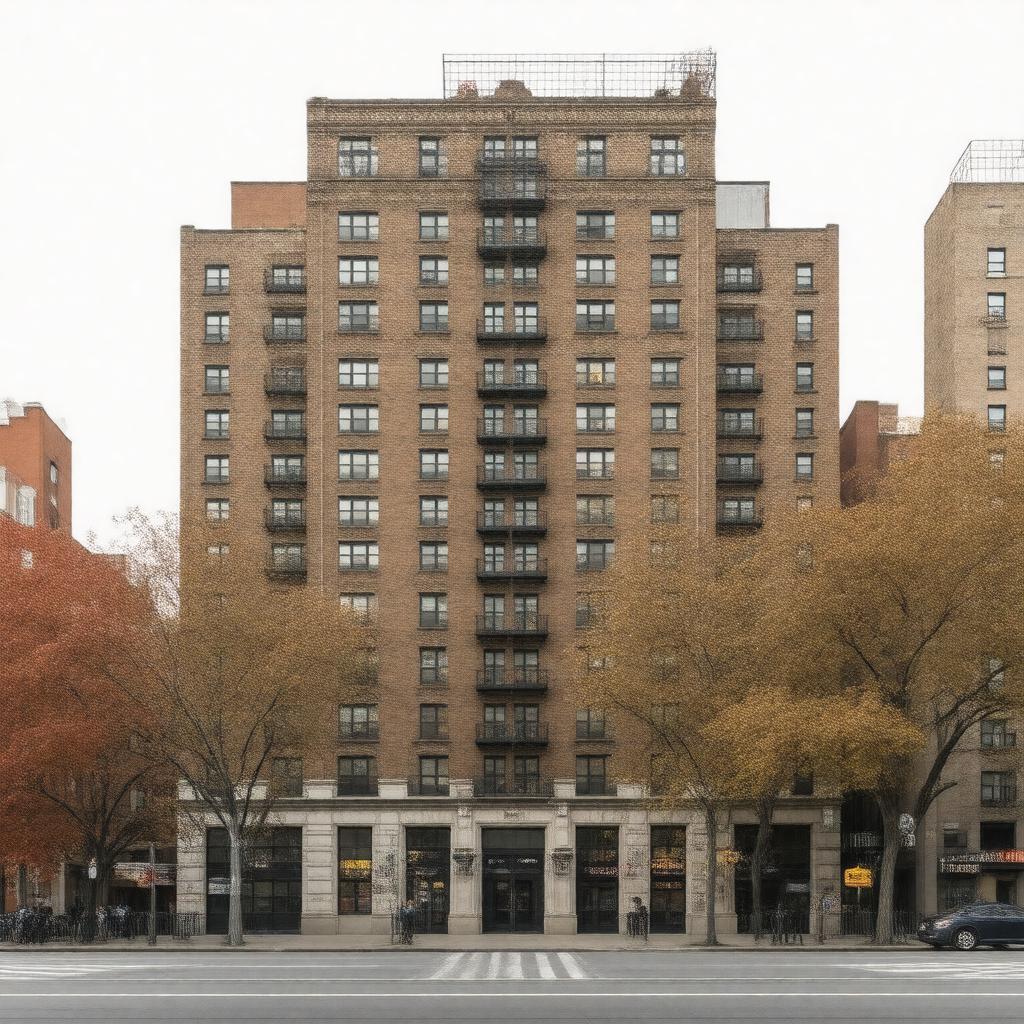 AI-created image of 500 West 120th Street, New York, NY 10027