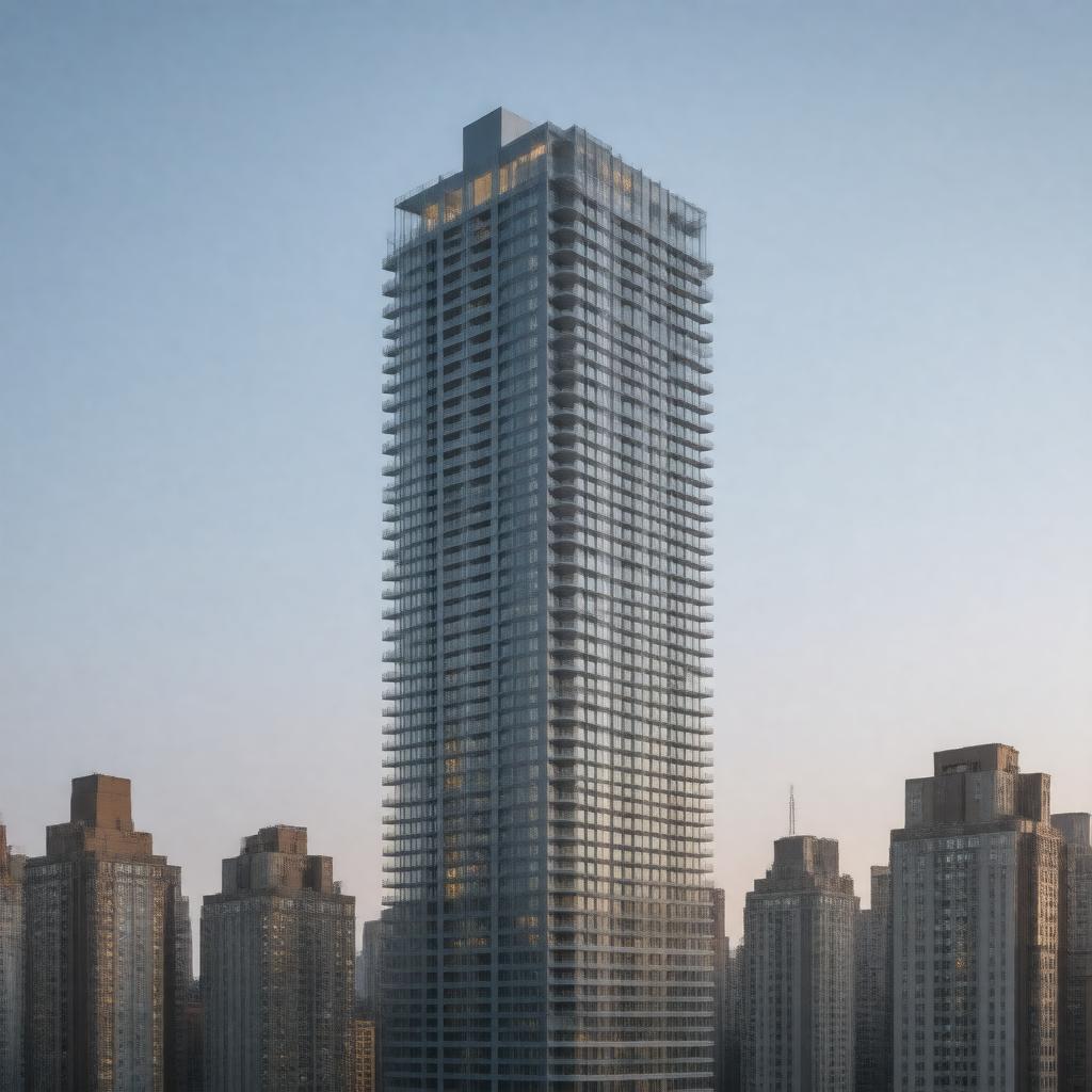 AI-created image of 610 West 56th Street, New York City