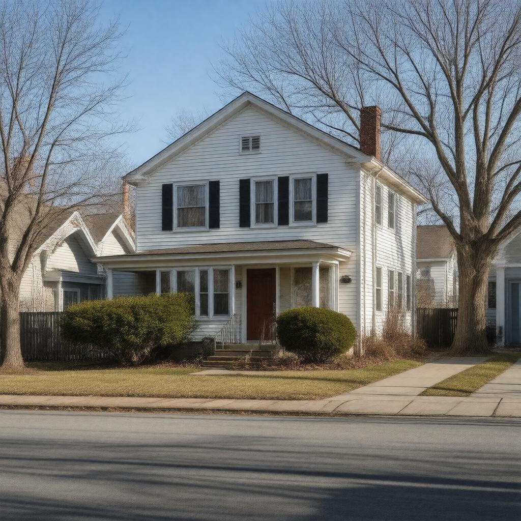 AI-created image of 684 Purchase Street, New Bedford, MA