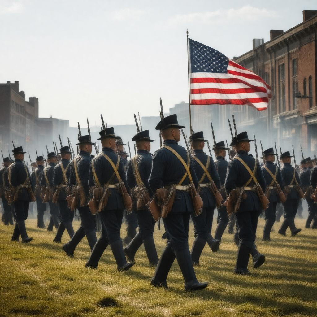 AI-created image of 6th Massachusetts