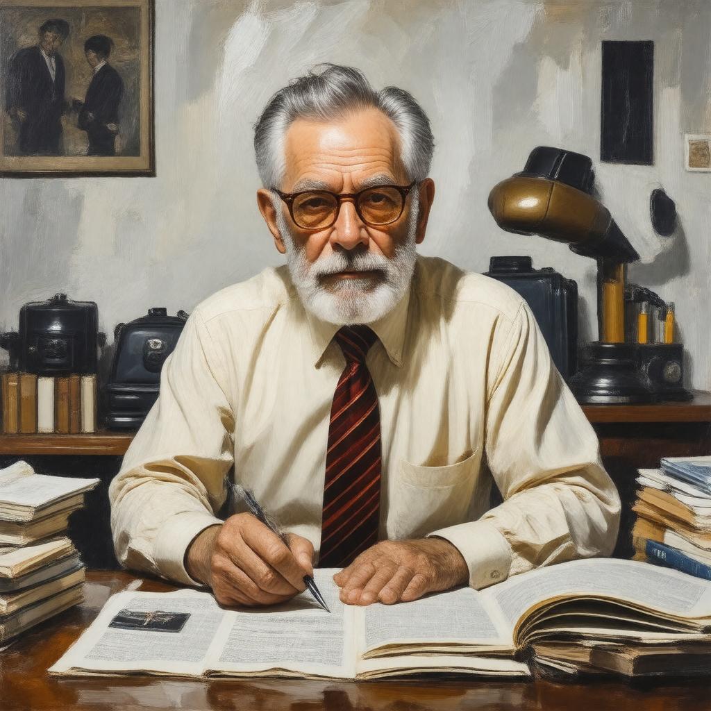 AI-created image of A.J. Liebling