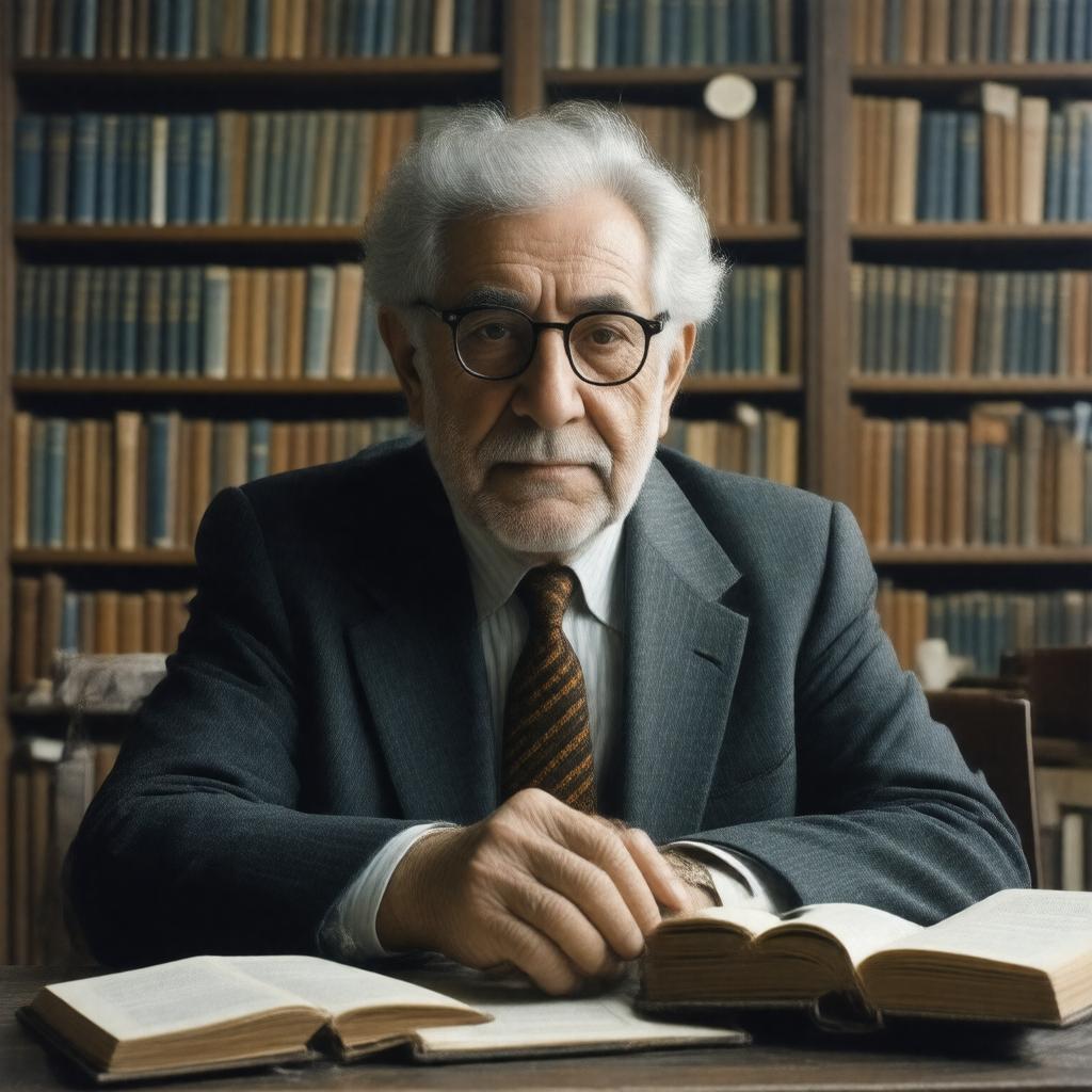 AI-created image of A. B. Yehoshua