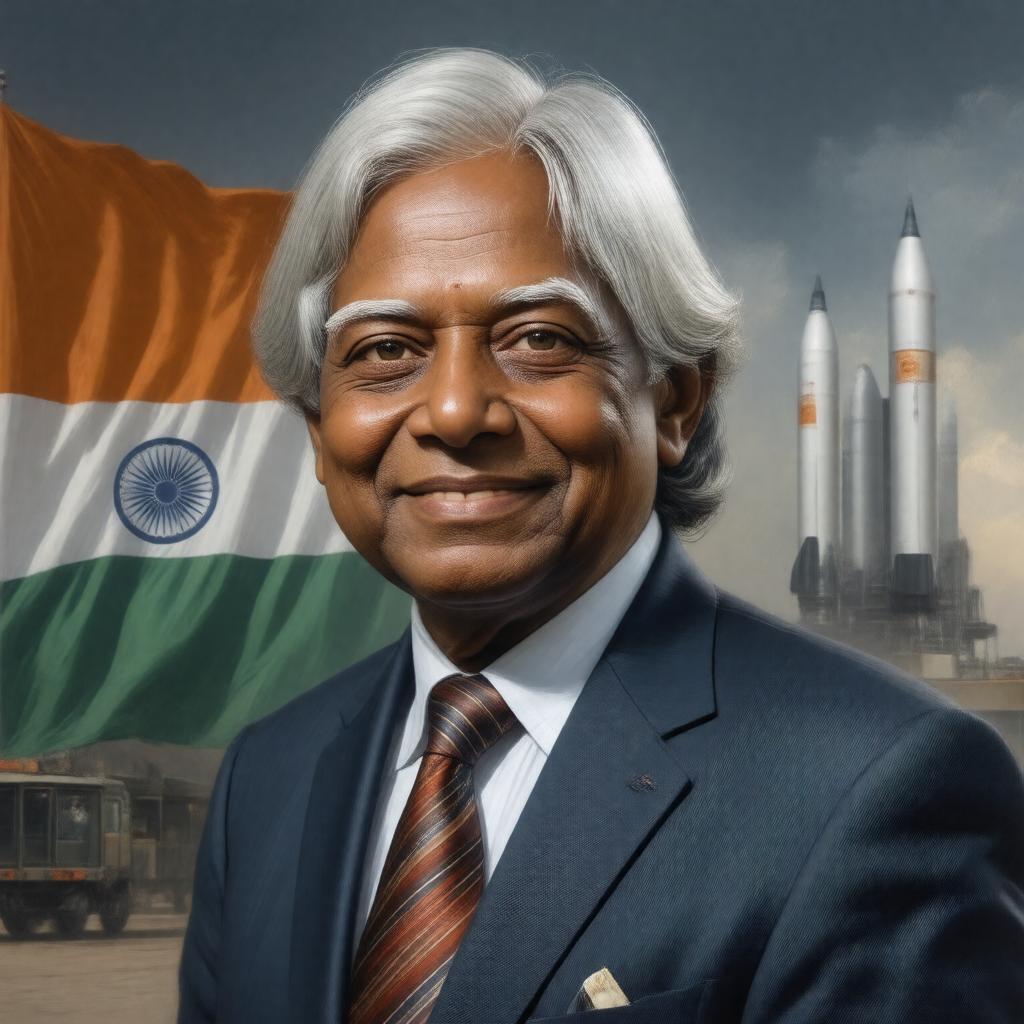 AI-created image of A. P. J. Abdul Kalam