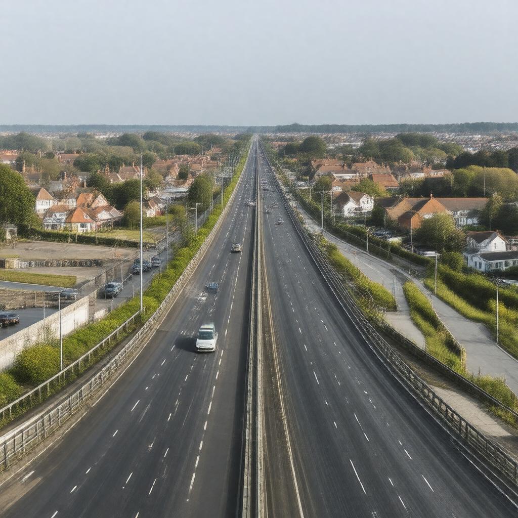 AI-created image of A217 road