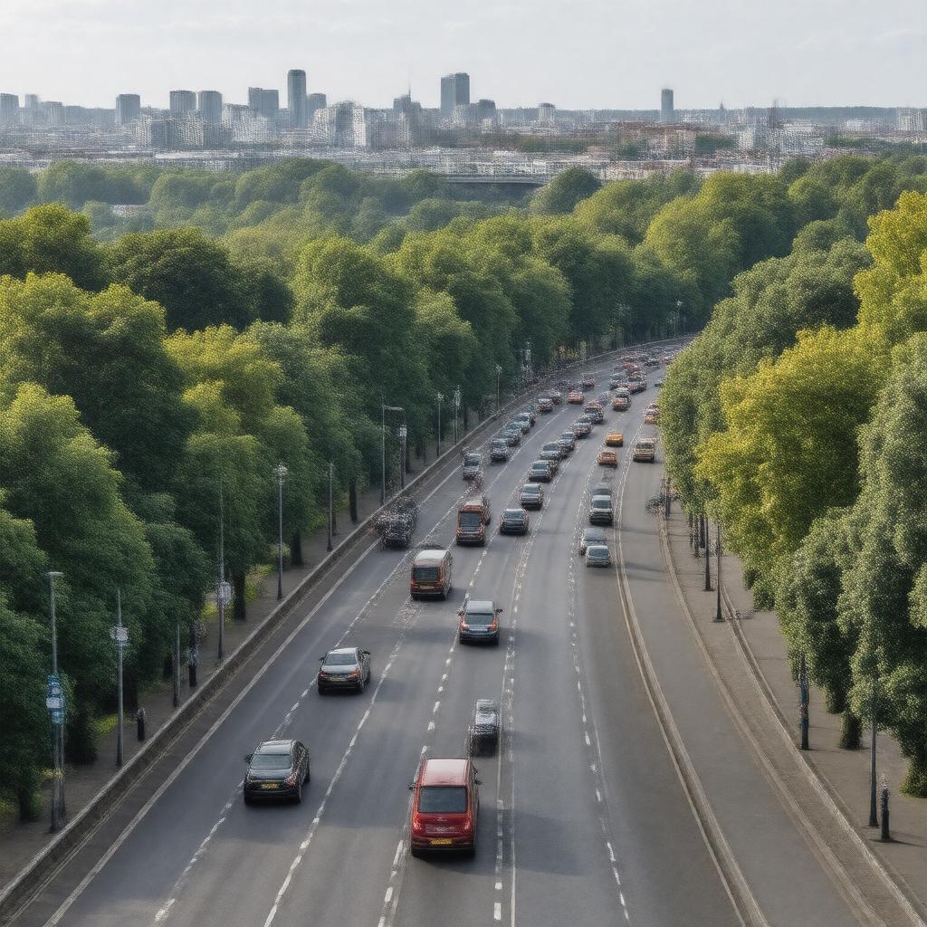 AI-created image of A219 road