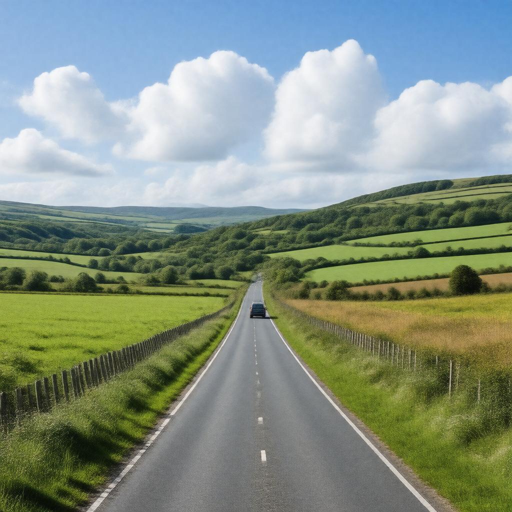 AI-created image of A361 road