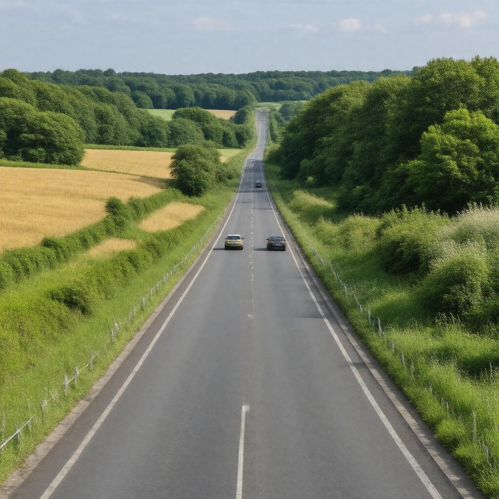 Click to view larger image AI-created image of A404 road