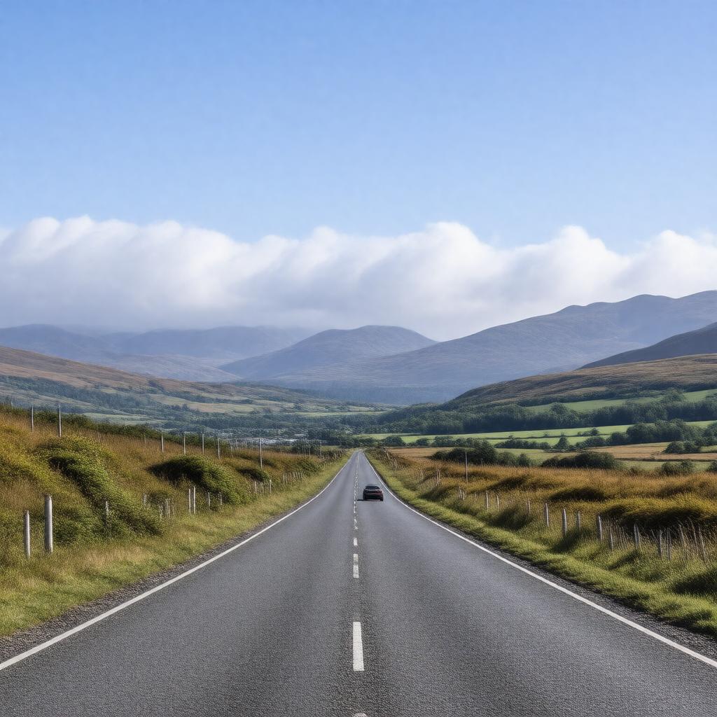 AI-created image of A85 road