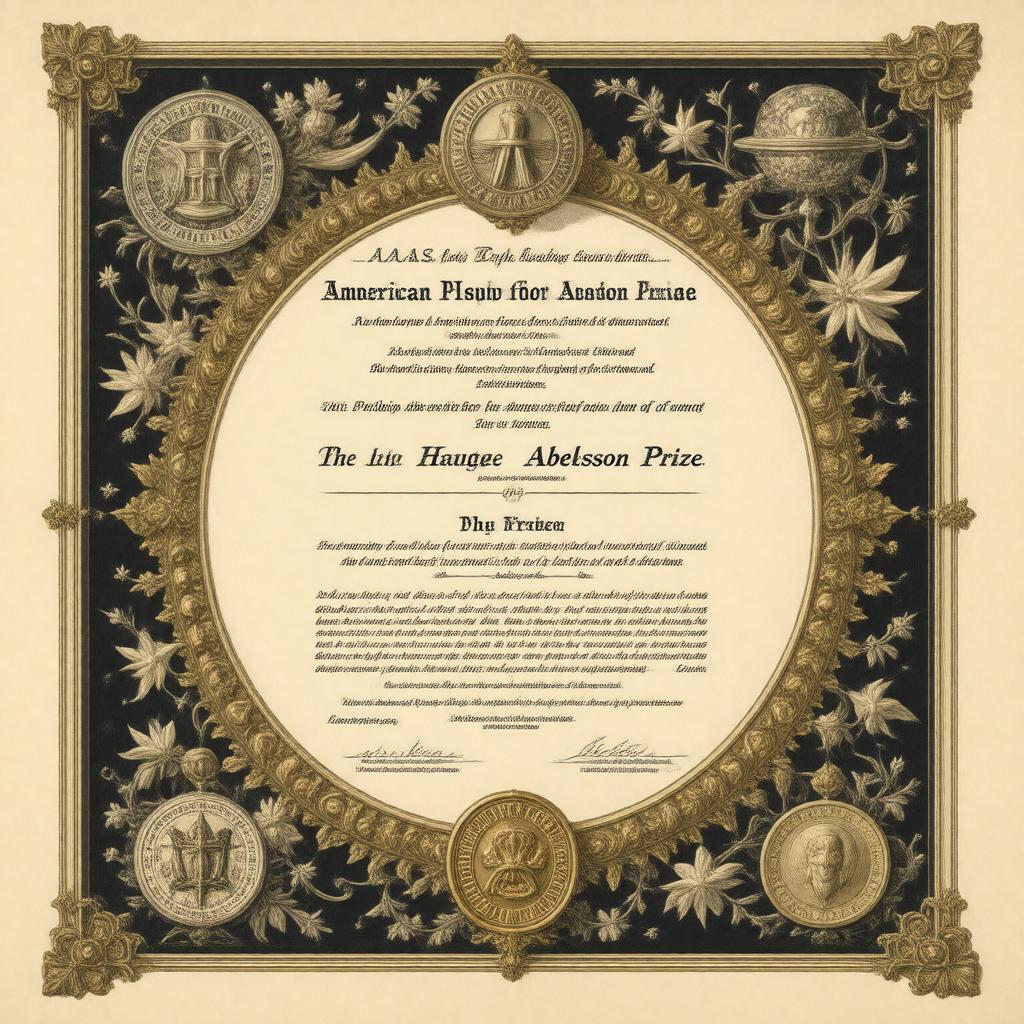 Click to view larger image AI-created image of AAAS Philip Hauge Abelson Prize