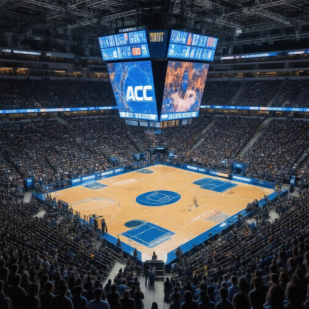 Click to view larger image AI-created image of ACC Men's Basketball Tournament