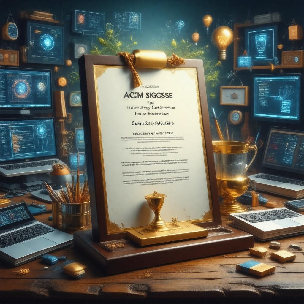 AI-created image of ACM SIGCSE Award for Outstanding Contribution to Computer Science Education