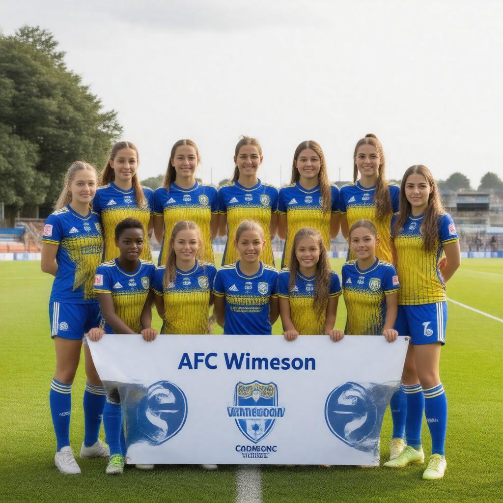 AI-created image of AFC Wimbledon Women Football Club