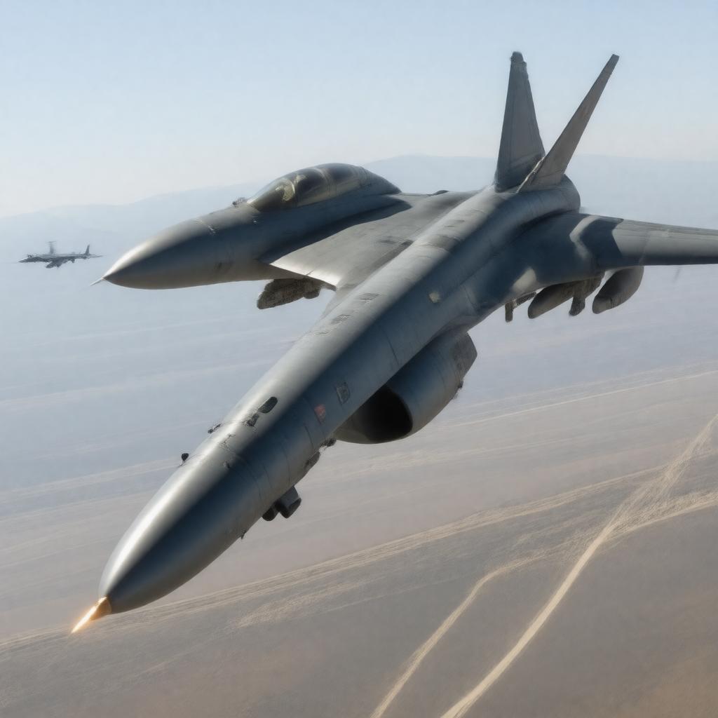 AI-created image of AMRAAM missile