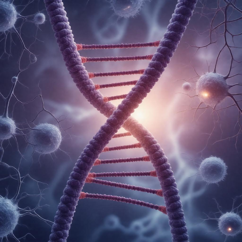 Click to view larger image AI-created image of APOE-e4 allele