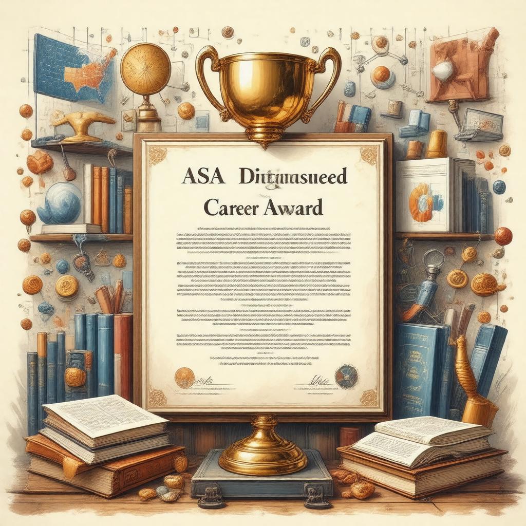 Click to view larger image AI-created image of ASA Distinguished Career Award