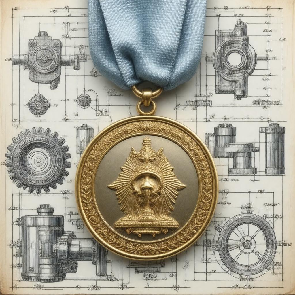 Click to view larger image AI-created image of ASME Medal