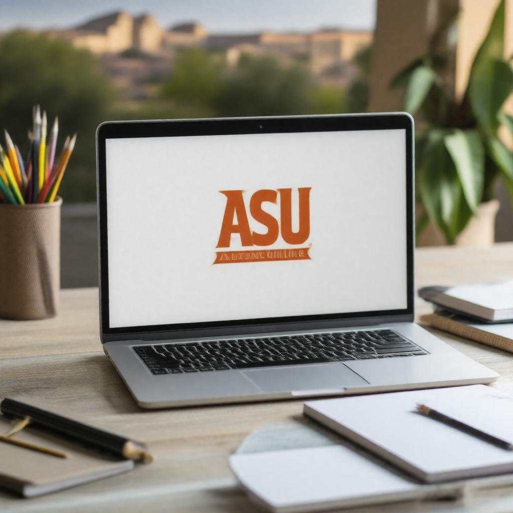 Click to view larger image AI-created image of ASU Online