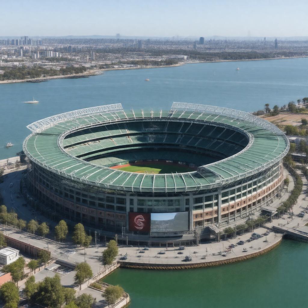 AI-created image of AT&T Park