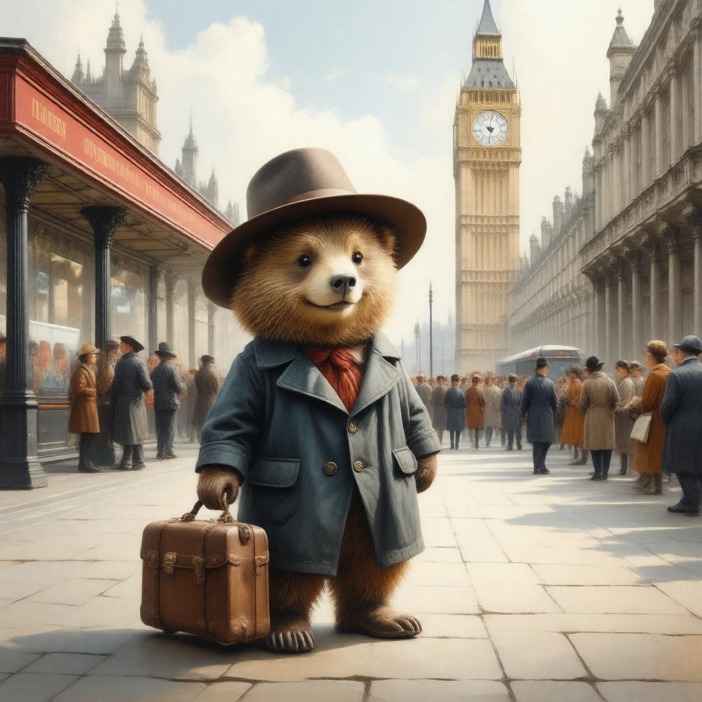 AI-created image of A Bear Called Paddington