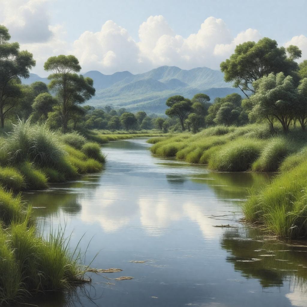 Click to view larger image AI-created image of A Bend in the River