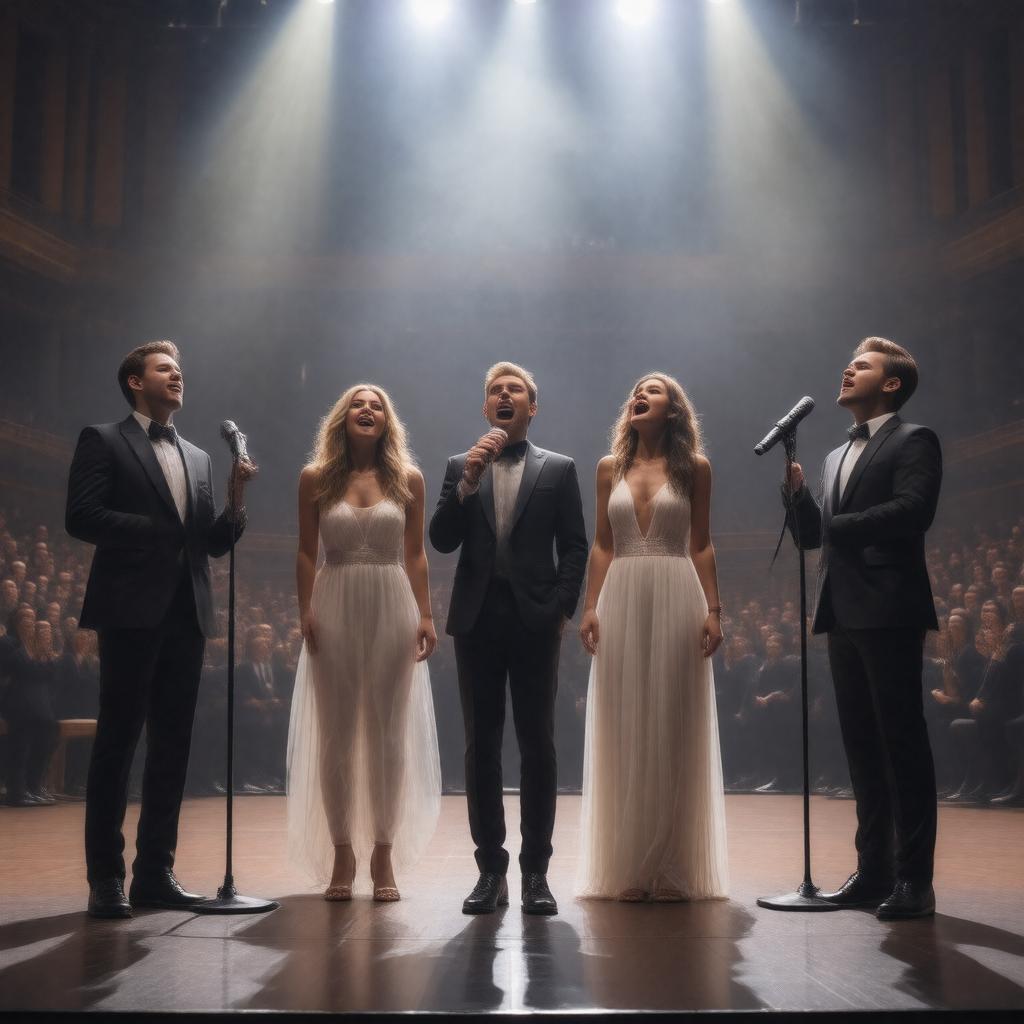 Click to view larger image AI-created image of A Cappella Live