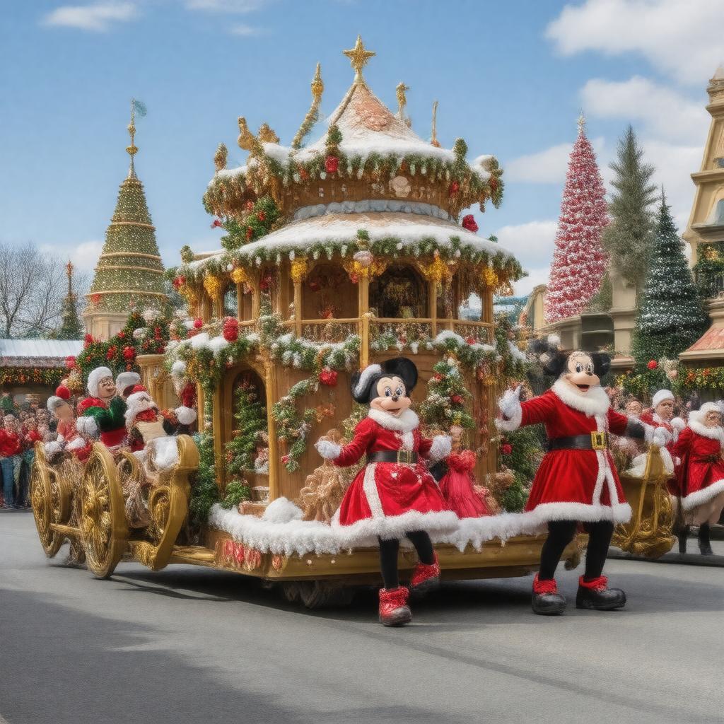 Click to view larger image AI-created image of A Christmas Fantasy Parade