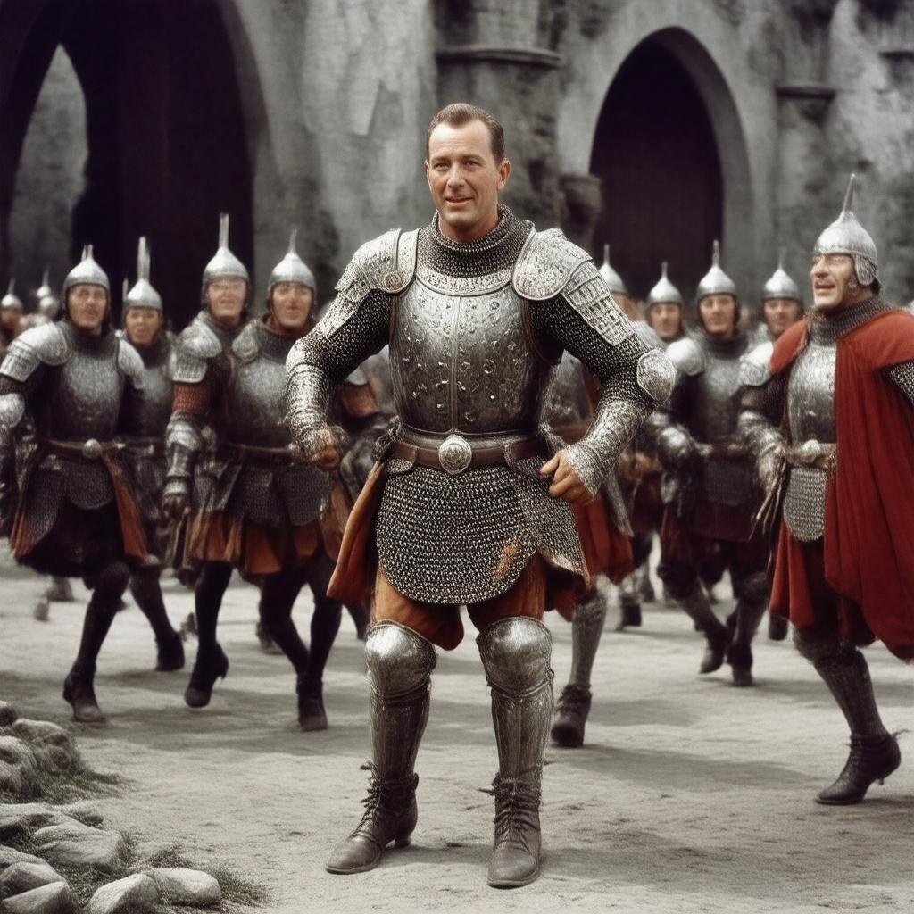 AI-created image of A Connecticut Yankee in King Arthur's Court (1949 film)