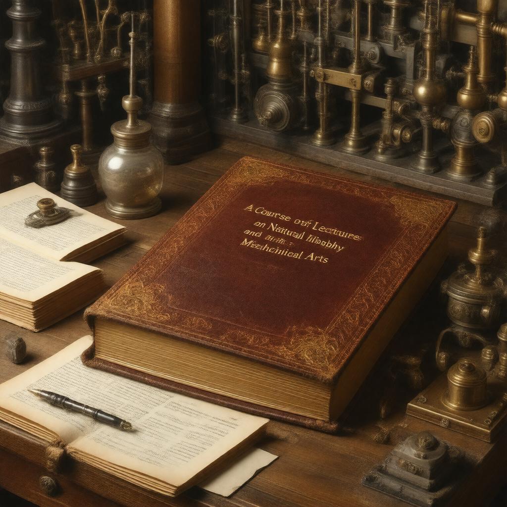 AI-created image of A Course of Lectures on Natural Philosophy and the Mechanical Arts