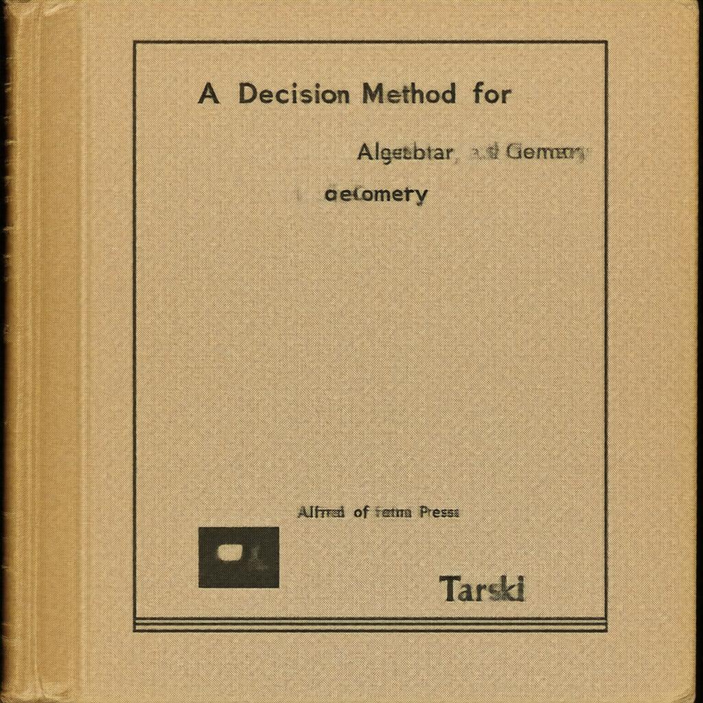 Click to view larger image AI-created image of A Decision Method for Elementary Algebra and Geometry