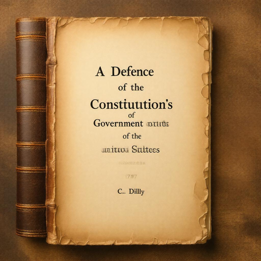 Click to view larger image AI-created image of A Defence of the Constitutions of Government of the United States of America