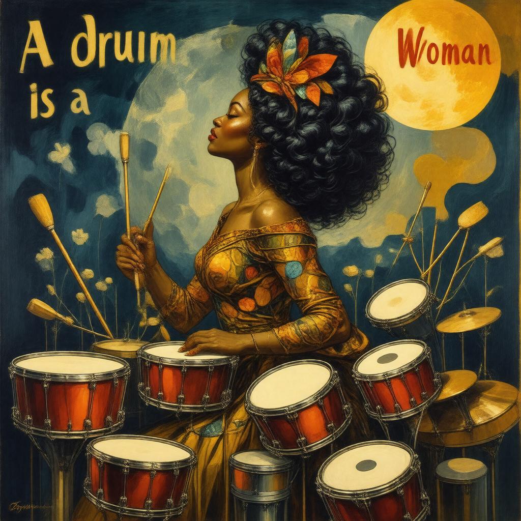 AI-created image of A Drum Is a Woman