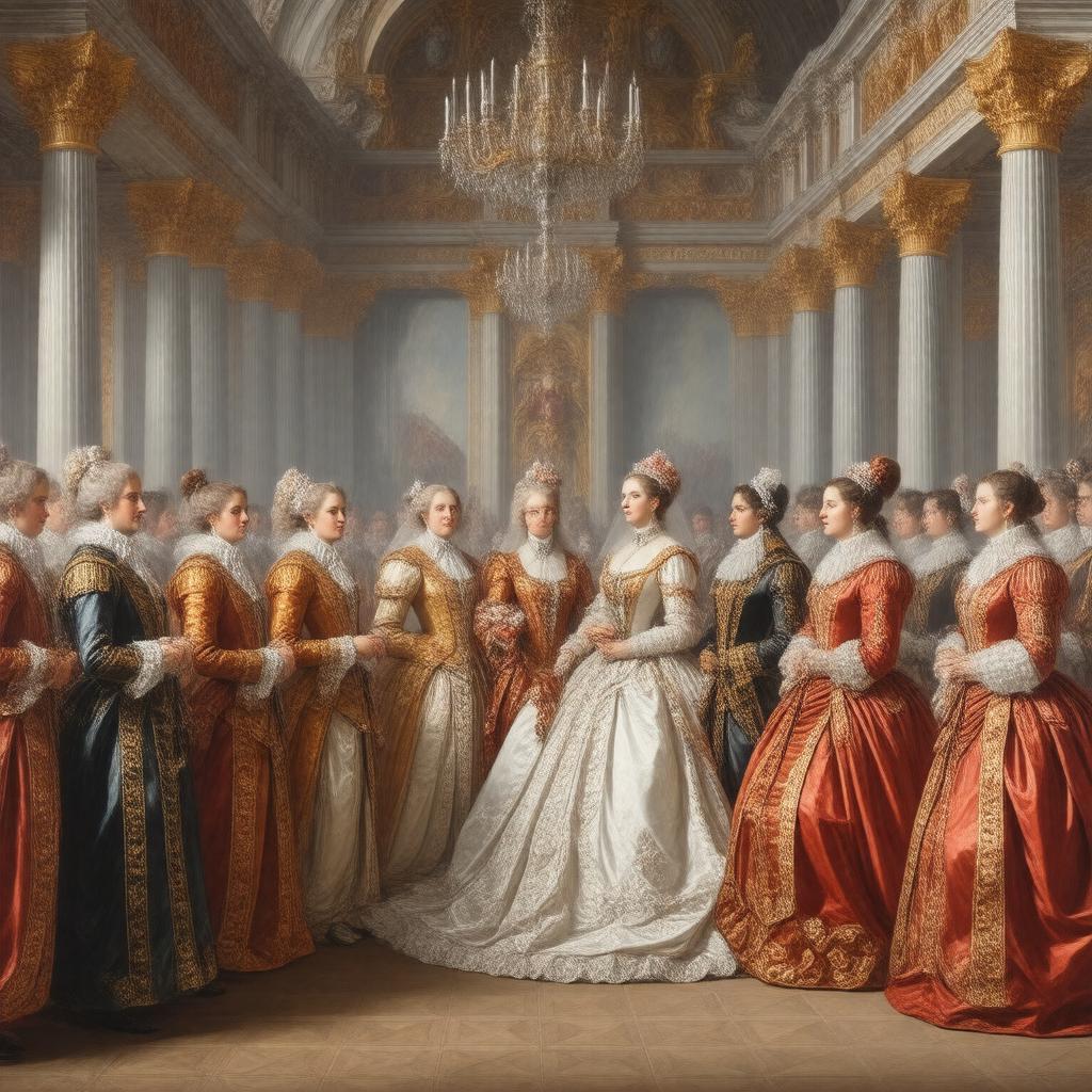 AI-created image of A Fashionable Marriage