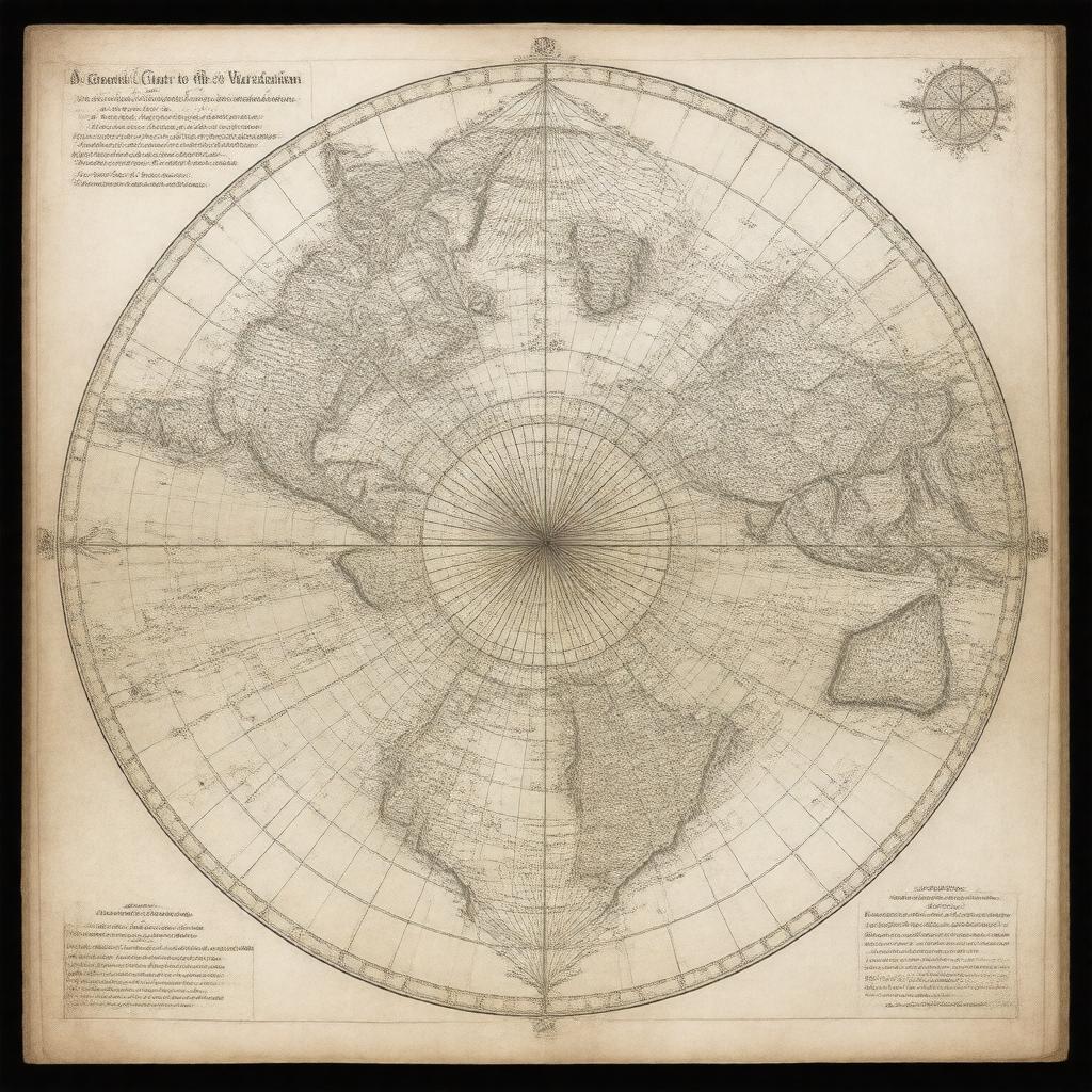 Click to view larger image AI-created image of A General Chart of the Variation of the Compass