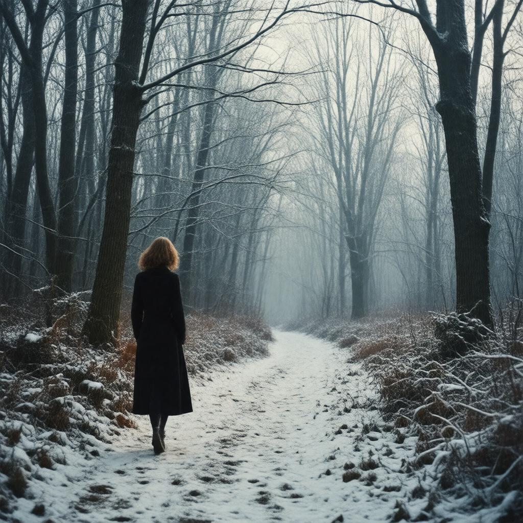 AI-created image of A Girl in Winter