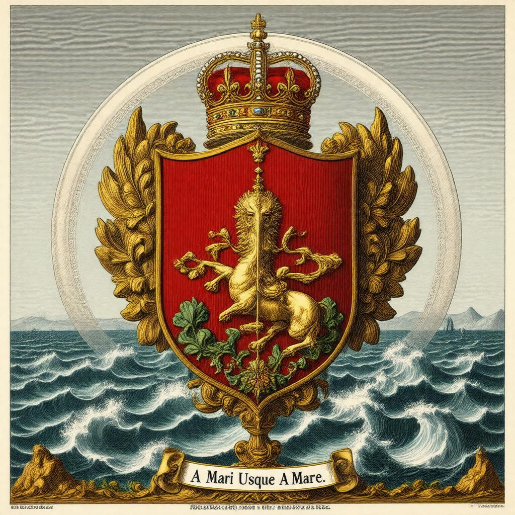 AI-created image of A Mari Usque Ad Mare