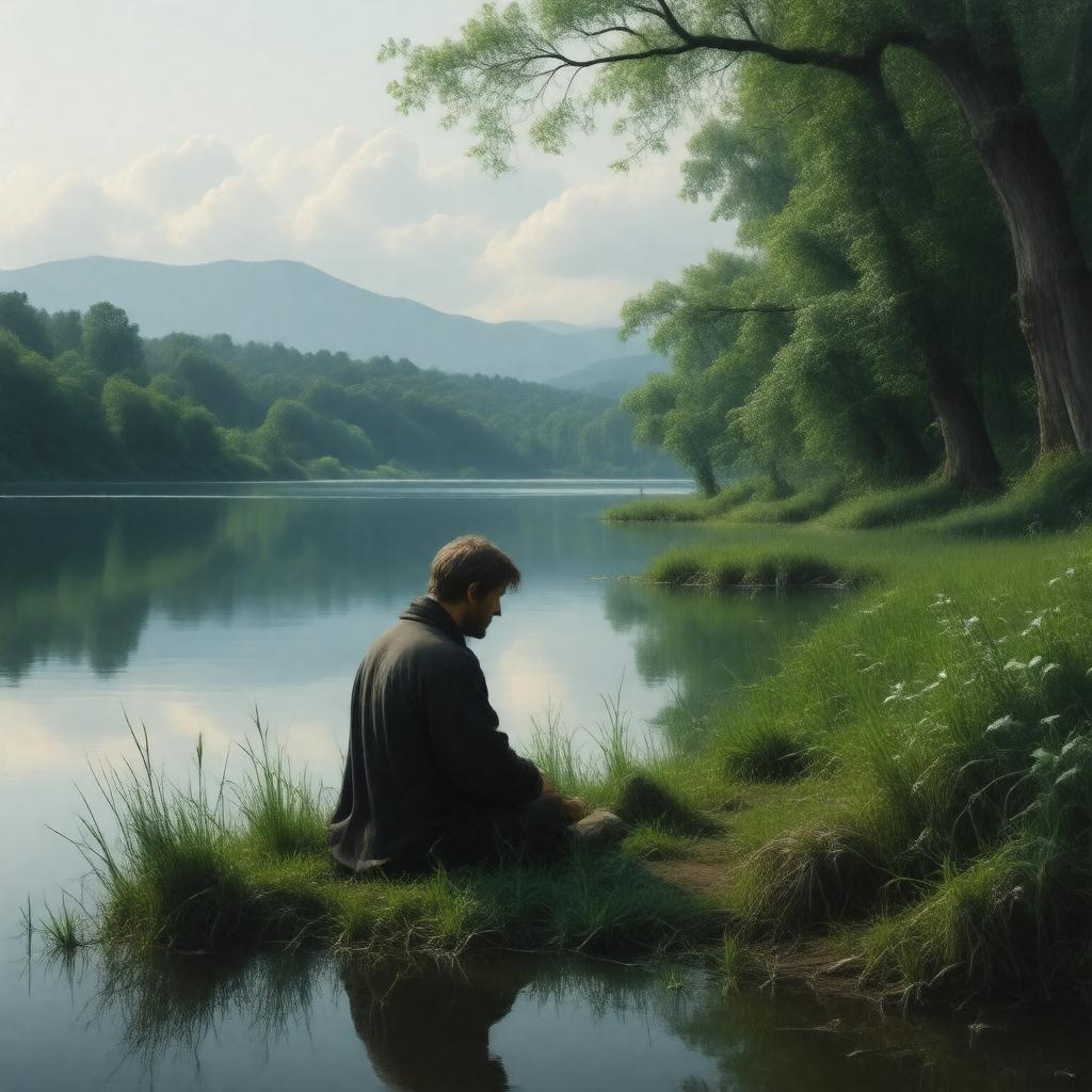 AI-created image of A Moral Essay Preferring Solitude to Public Employment