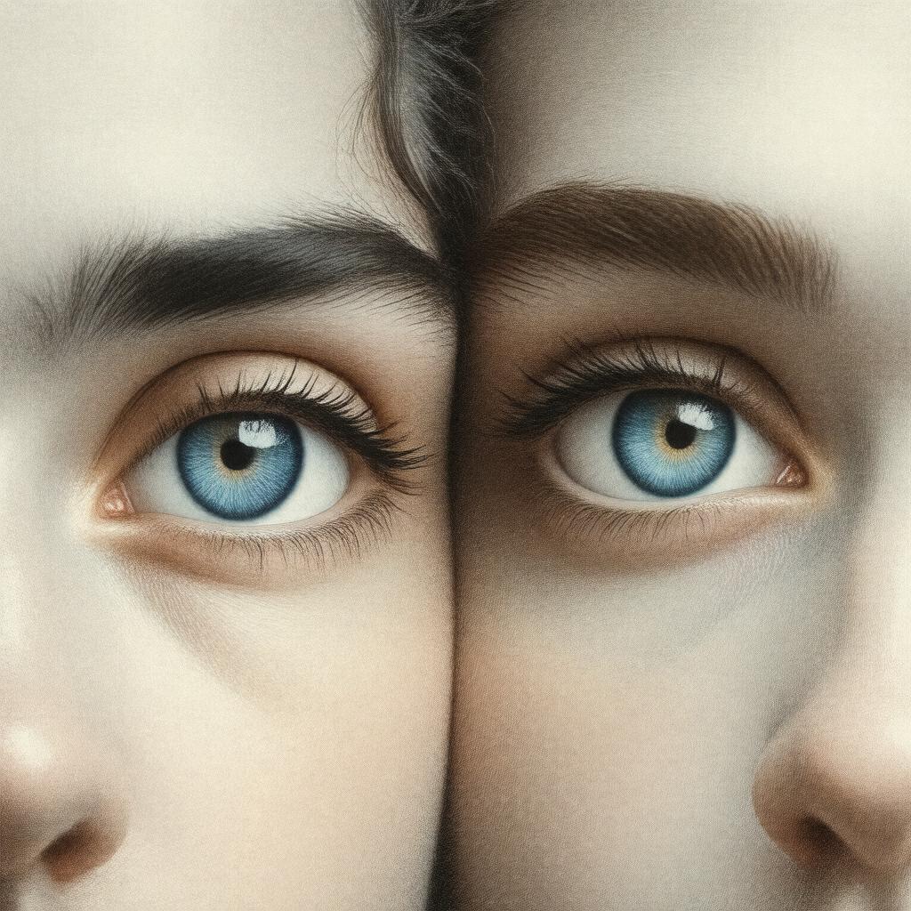 AI-created image of A Pair of Blue Eyes