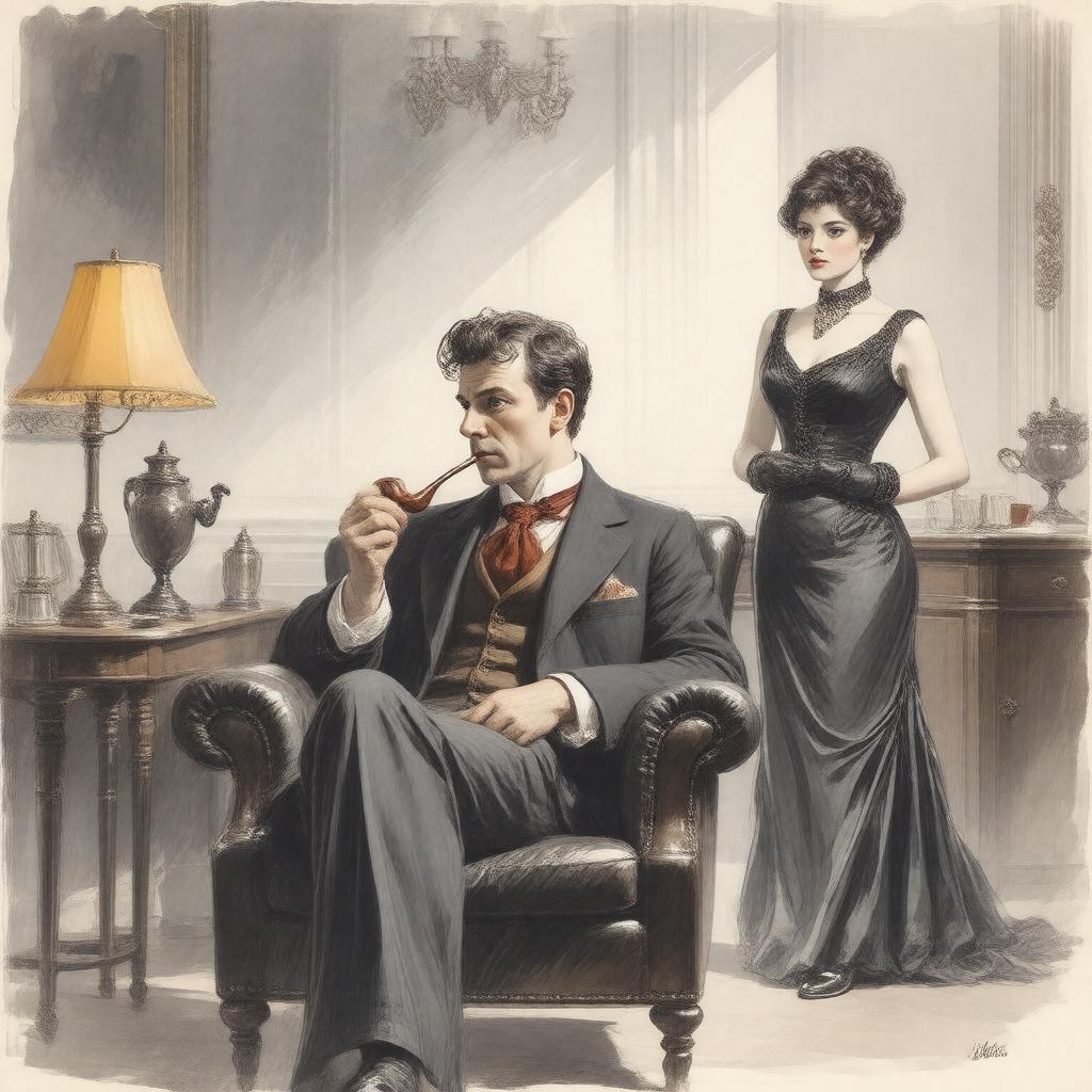 AI-created image of A Scandal in Bohemia