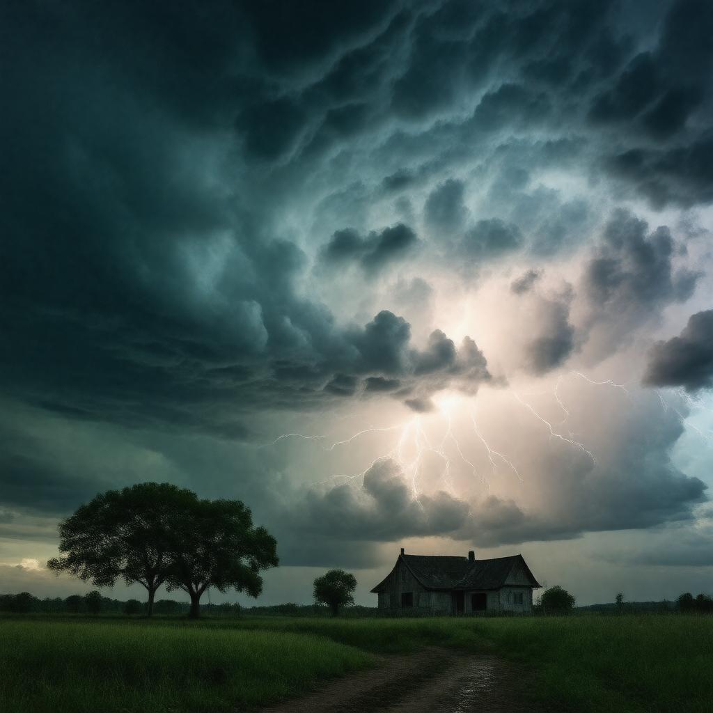 Click to view larger image AI-created image of A Thunderstorm