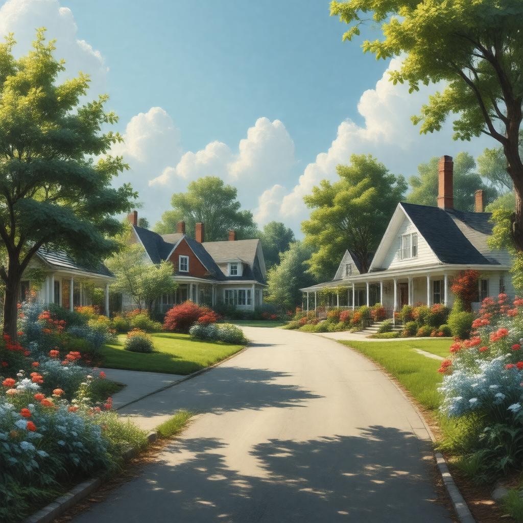 AI-created image of A Town for All Seasons