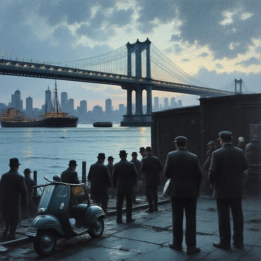 Click to view larger image AI-created image of A View from the Bridge