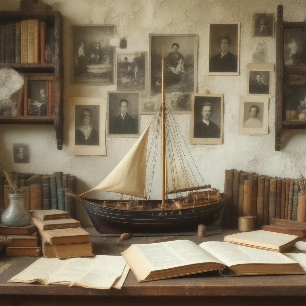 AI-created image of A Voyage Round My Father