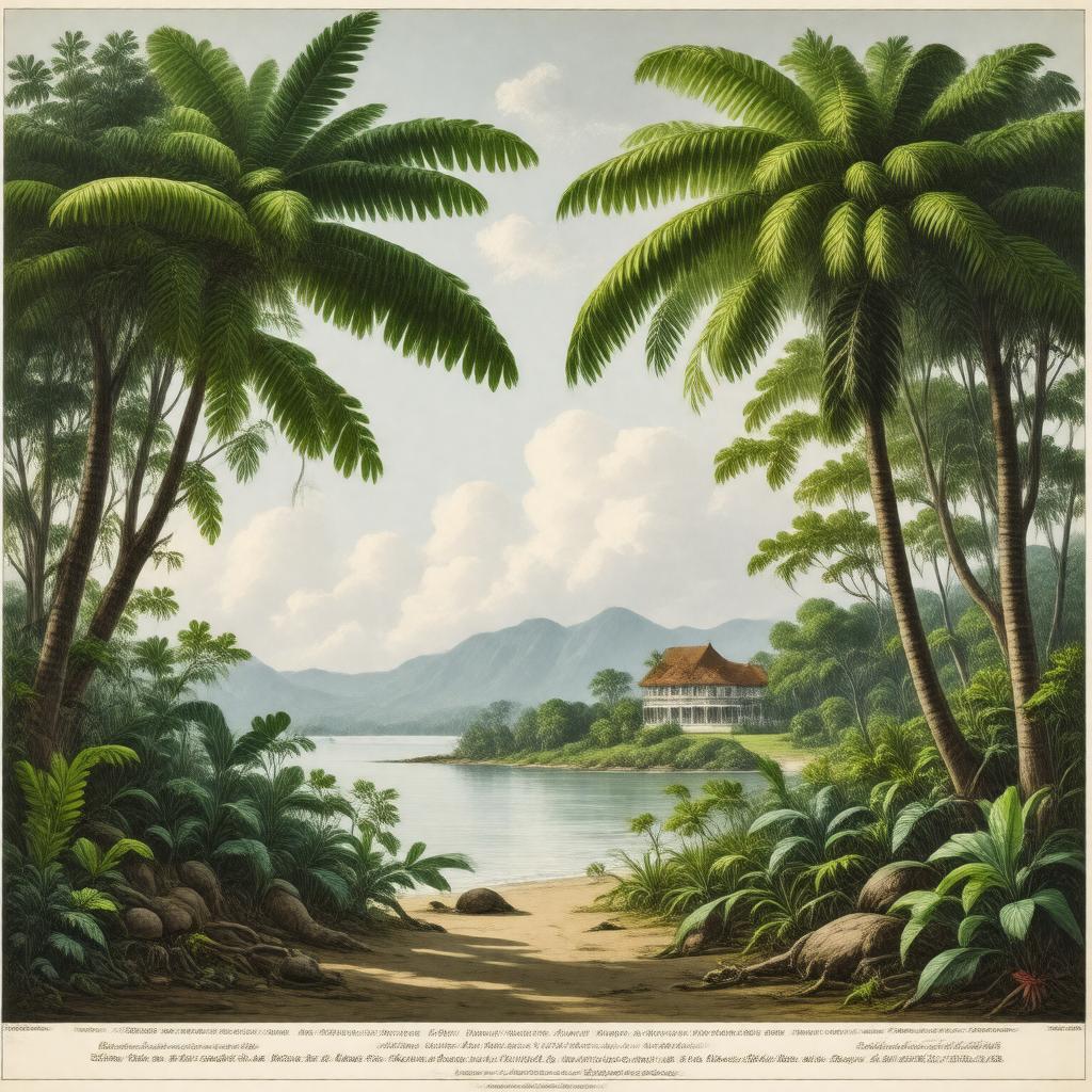 Click to view larger image AI-created image of A Voyage to the Islands Madera, Barbados, Nieves, S. Christophers and Jamaica