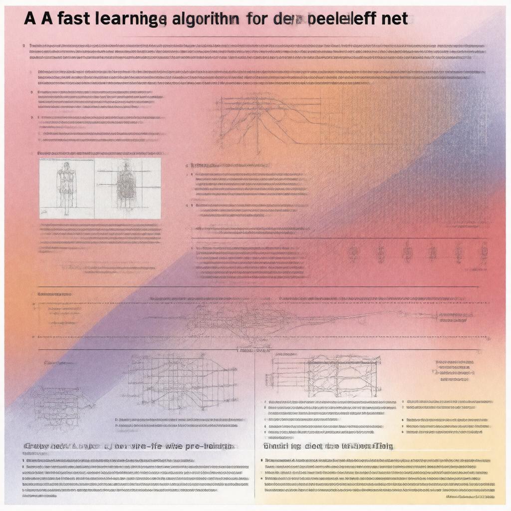 Click to view larger image AI-created image of A fast learning algorithm for deep belief nets