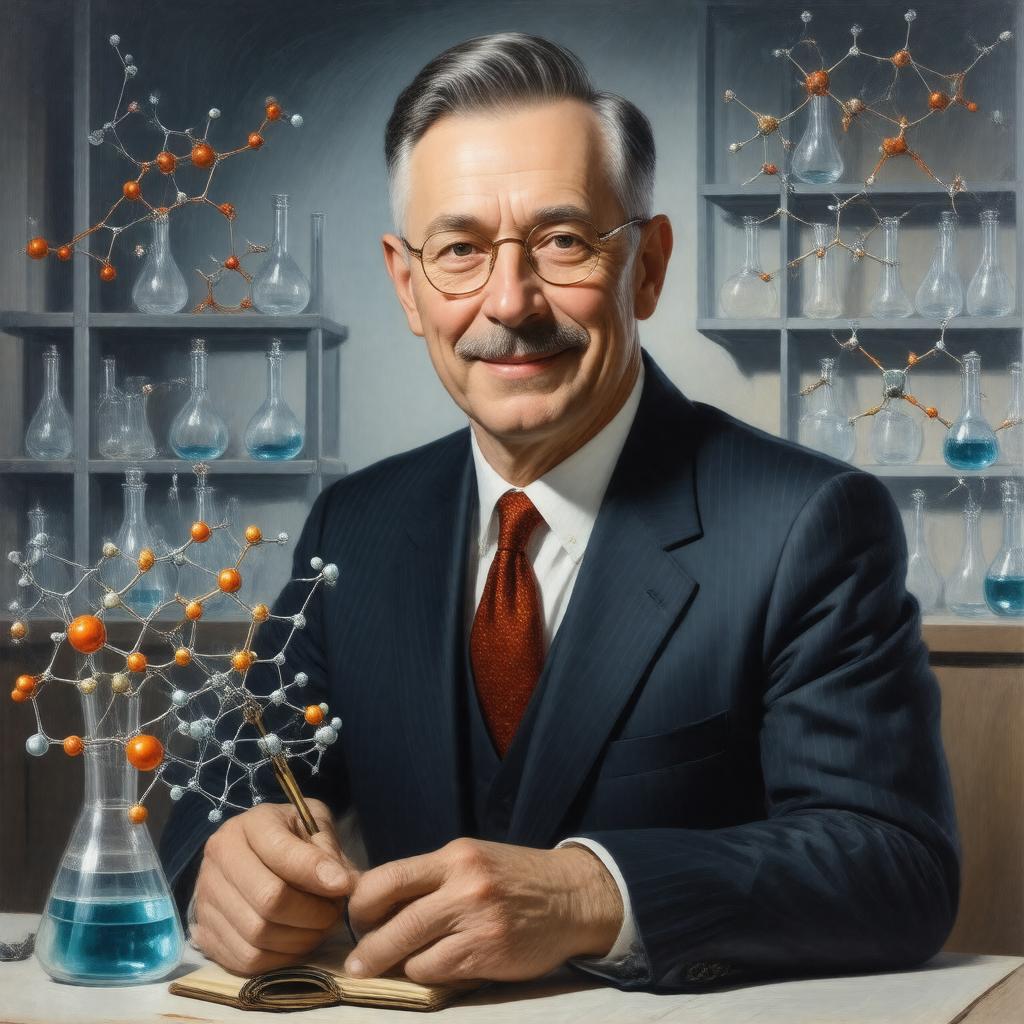 AI-created image of Aaron Klug